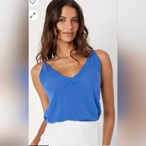 Lulus Adrift Periwinkle Blue Tank Top- size XS NWT